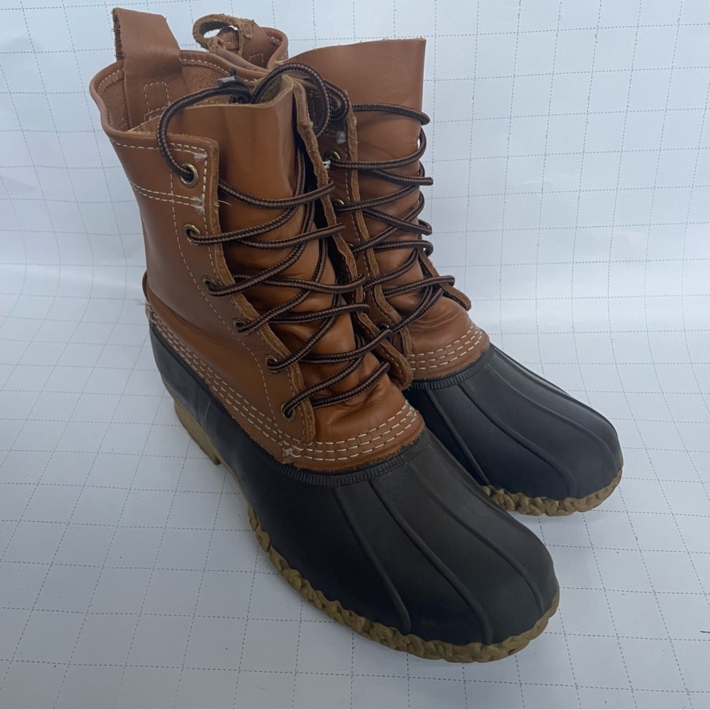 LL Bean Duck Boots Waterproof Lace Up Women’s Size 6